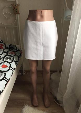 Спідниця біла міні сувора офісна top shop