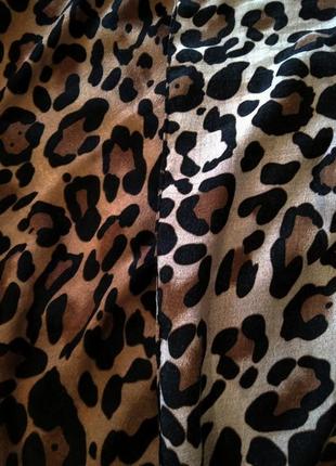 Большой двусторонний леопардовый палантин, шарф