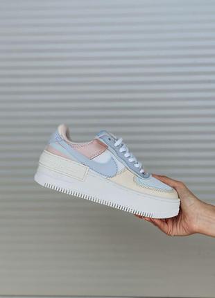 Женские кроссовки nike air force 1 shadow beige 36-37-38-39-40