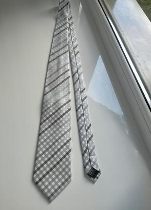 Серебряный галстук в клетку от primark cedarwood state2 фото