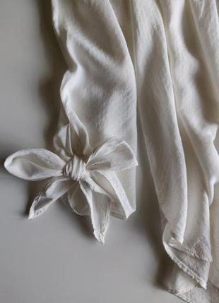 Кофта-блузка з опущеними плечима колір молочний h&m5 фото
