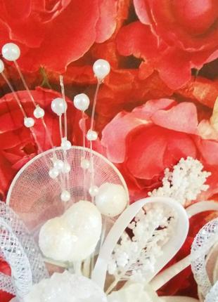 Свадебные бутоньерки букет роз ( 2 шт.)3 фото