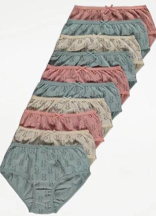 Брендові трусики для дівчинки в зайчика george 100% бавовна