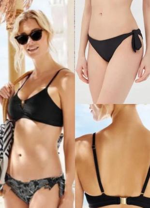 Купальник чорний роздільний esmara верх s низ m