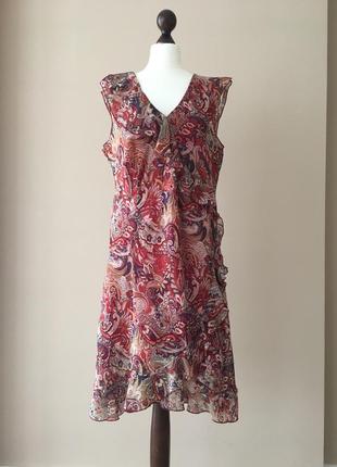 Брендове дизайнерське шовкове шифонова сукня сарафан в стилі dior7 фото