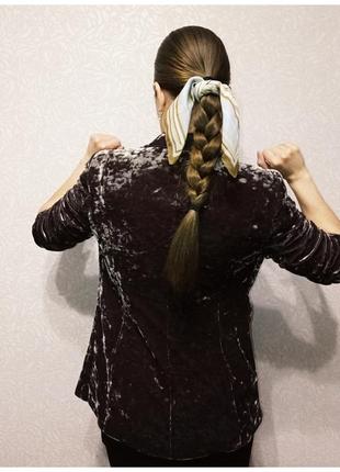Жакет из бархата пиджак велюр xs s блейзер!4 фото