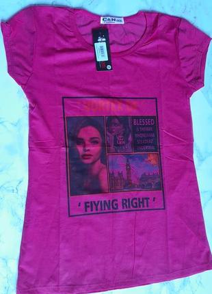 Футболка жіноча літнє, малинова, майка h&m, zara next bershka