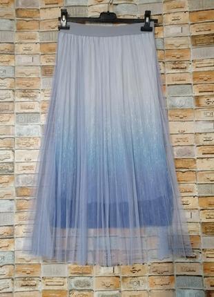 Юбка гофре/плиссе с градиентом
