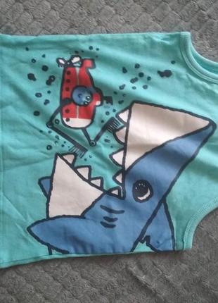 Майка  с акулой