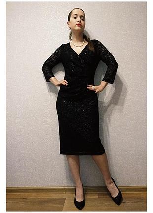 Dorothy perkins billie & blossom 12 размер платье футляр кружево вечернее концертное новое!