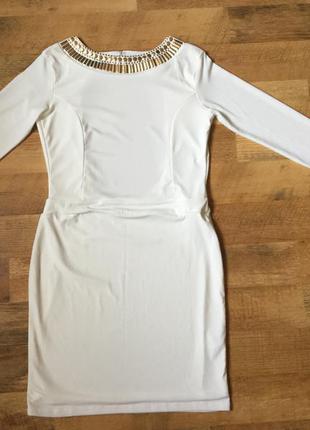 Белое вечернее платье.2 фото