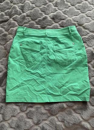 Yessica 💚классная мини юбка в актуальный зелёный цвет4 фото