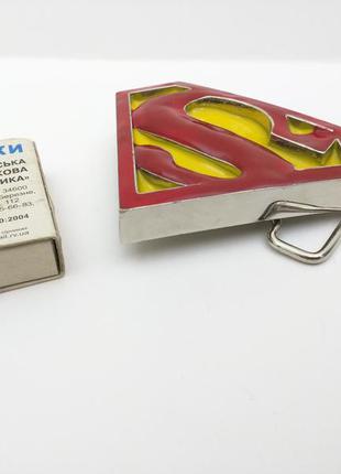 Пряжка ремня superman, металл, из англии.3 фото