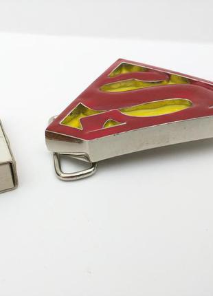 Пряжка ремня superman, металл, из англии.2 фото