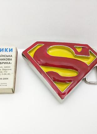 Пряжка ремня superman, металл, из англии.