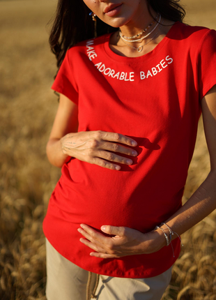 Футболка для вагітних фієста, для майбутніх мам (футболка для вагітних фієста)