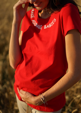 Футболка для вагітних фієста, для майбутніх мам (футболка для вагітних фієста)5 фото