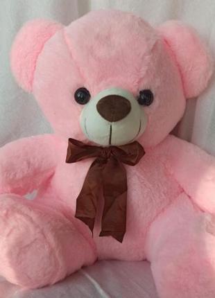 Іграшка подушка плед ведмідь 3 в 1 рожевий1 фото