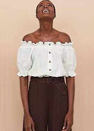 Блузка з відкритими плечима h&m