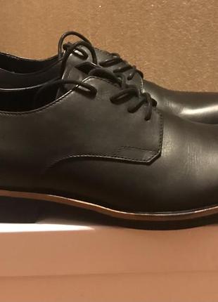Туфлі чоловічі calvin klein, чорні, шкіряні,розмір 422 фото