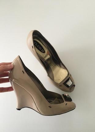 Туфли - босоножки  с открытым носком