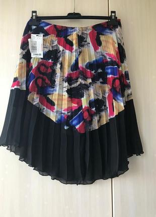 Плісирована спідниця з графіті mango/xs