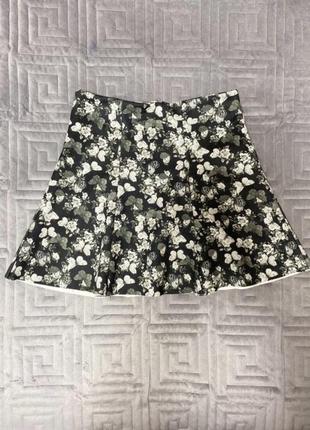 Юбка колокольчик в принт бабочки 3