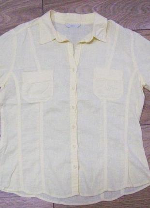 Блуза рубашка лен6 фото