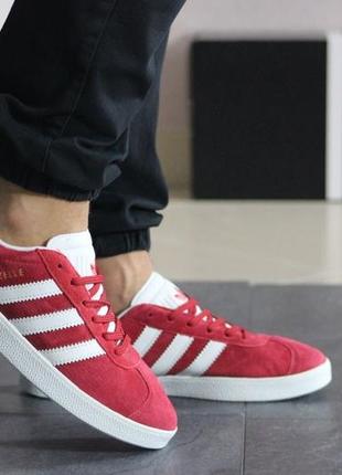 Adidas gazelle (червоні)3 фото