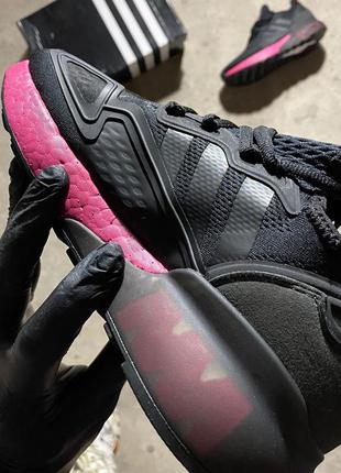 Женские кроссовки adidas zx 2k boost core black shock pink.9 фото