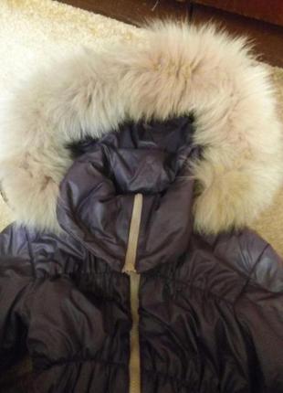 Зимнее пальто для девочки тм baby angel, размер 140