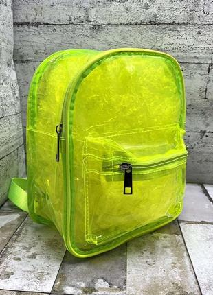 Силиконовый рюкзак прозрачный, мини, міні, силіконовий, прозорий, ранець