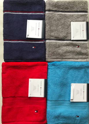 Полотенце махровое tommy hilfiger большое 132 см * 69 см. 100% хлопок. оригинал