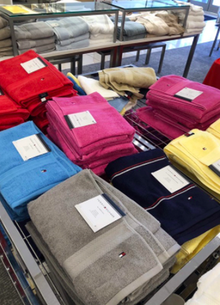 Полотенце махровое tommy hilfiger для рук - 41 см * 66 см. 100% хлопок. оригинал разные цвета