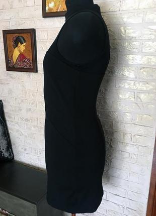 Черное платье со вставками сетки3 фото