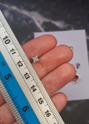 Серьги-джекеты xuping с кристаллами swarovski 💖4 фото