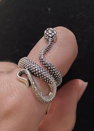 Кільце змія колечко змійка в стилі панк рок хіп хоп10 фото