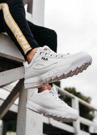 Чоловічі кросівки fila disruptor 2 white 40-41-42-43-44-453 фото