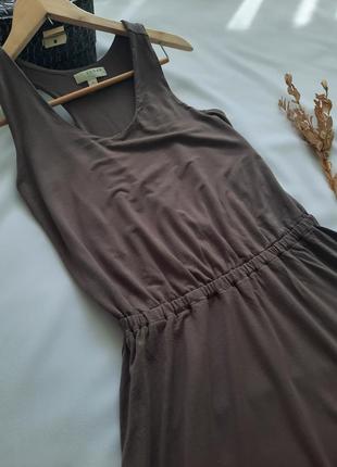 Літнє плаття коротке коричнева сукня/ літні спортивне короткий коричневе плаття2 фото