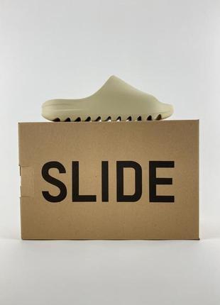 Тапочки женские adidas yeezy slide bone1 фото