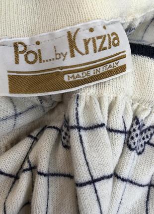 Винтаж,трикотажная юбка в принт,люкс бренд,poi..by krizia,италия,5 фото