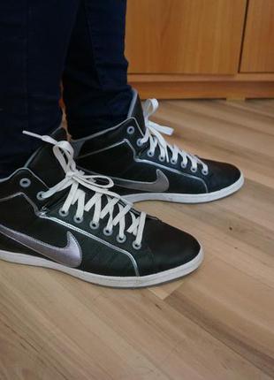 Стильные кеды nike, кожа, орининал