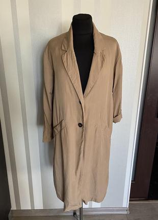 Моднейший летний тренч плащ 🧥 песочного цвета тонкий без подкладки