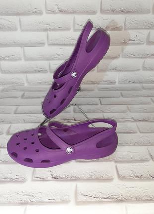 Кроксы  балетки босоножки шлепки crocs w10