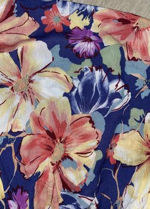 Блуза цветочный принт,воланы,батал(014)4 фото