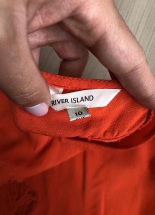 Майка блуза river island оранжева літо яскрава6 фото