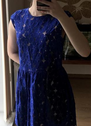 Синие платье