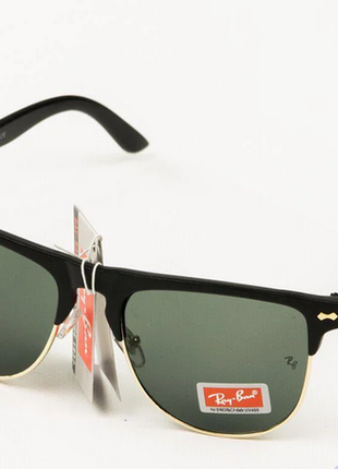 Очки. солнцезащитные очки ray-ban clubmaster со стеклянной линзой1 фото