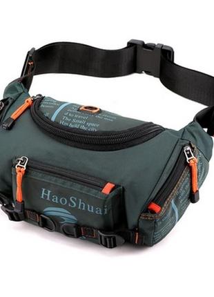 Мужская поясная сумка haoshuai сумка через плечо кросс боди слинг сумка на пояс