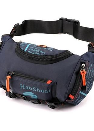 Мужская поясная сумка haoshuai сумка через плечо кросс боди слинг сумка на пояс